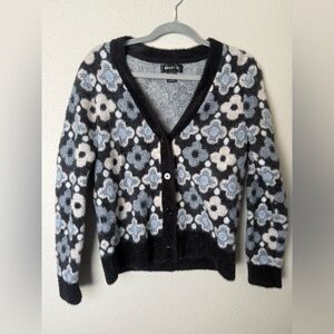 BAILY / 44 daisy button up fuzzy cardigan | sz S